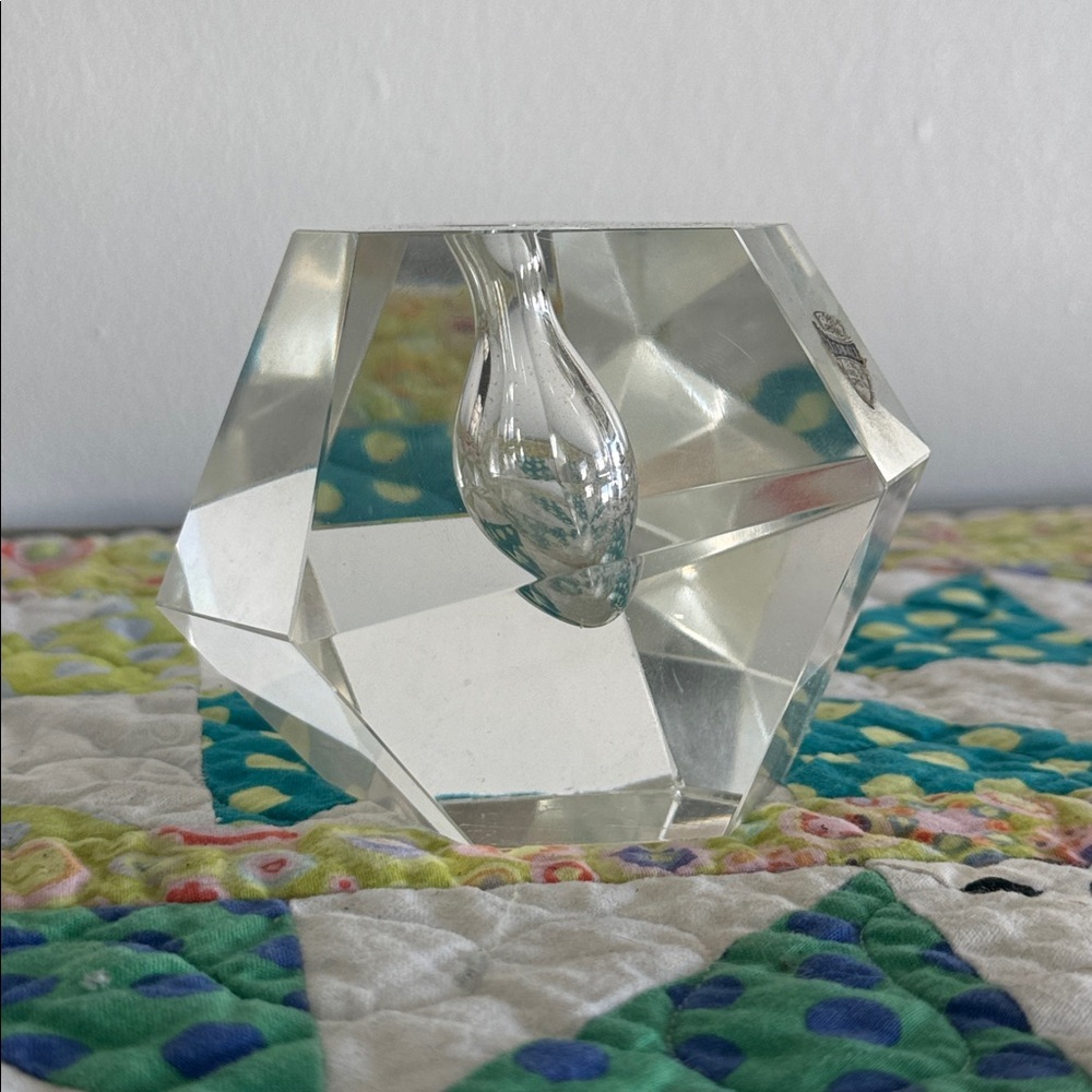 Vintage Kendall Royal Fine Cut Crystal Geometrical Pen Holder